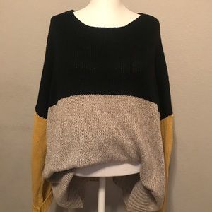 Oversized Hipster Striped Sweater